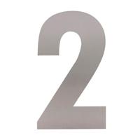 Intersteel Huisnummer 2 XXL hoogte 50 cm rvs geborsteld - thumbnail