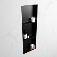 MONDIAZ EASY Nis 89,5x29,5cm in solid surface kleur Urban | Urban. 3 vakken geschikt voor in- of opbouw - thumbnail