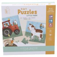 Tiamo Little Farm 4 In 1 Puzzel - thumbnail