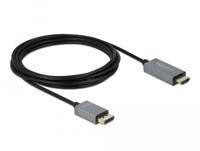 Delock 85930 Actieve DisplayPort 1.4 naar HDMI-kabel 4K 60 Hz (HDR) 3 m - thumbnail