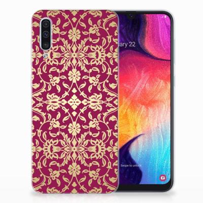 Siliconen Hoesje Samsung Galaxy A50 Barok Pink Siliconen Hoesje Samsung Galaxy A50 Barok Pink