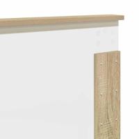 Bedframe met hoofdeinde Sonoma 140 x 190 cm Bewerkt hout - thumbnail