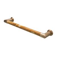 Elektrische Radiator Cascade 60x12 cm Giallo Sienna Marble / Brushed Brass HD Heating - thumbnail