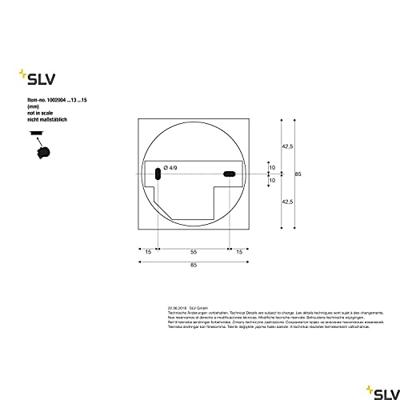 SLV PlafondlampTriledo GU10 8,5cm metaalgrijs - 1002004