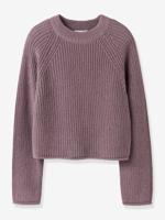 Pyjama katoen baby meisjes zachtpaars - thumbnail