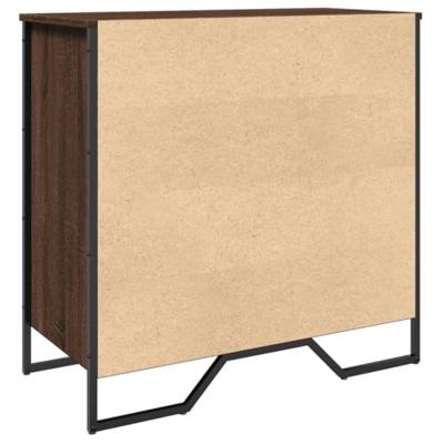 Schoenenkast 80x38x78 cm bewerkt hout bruin eikenkleurig Schoenenkast 80x38x78 cm bewerkt hout bruin eikenkleurig