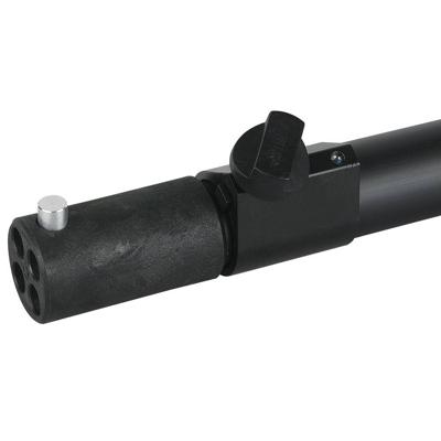 Wentex Pipe and drape staander 180-300cm zwart - thumbnail
