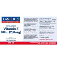 Lamberts Vitamine E 400ie Capsules - thumbnail