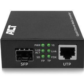 ACT AC4451 netwerk media converter 1000 Mbit/s Multimode, Single-mode Zwart ACT AC4451 netwerk media converter 1000 Mbit/s Multimode, Single-mode Zwart