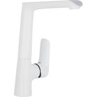 Saqu Angular 2.0 eengreeps keukenmengkraan wit/chroom - thumbnail