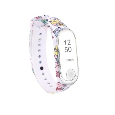 Siliconen schilderij polsband horloge band voor Xiaomi mi band 3 & 4