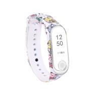 Siliconen schilderij polsband horloge band voor Xiaomi mi band 3 & 4 - thumbnail
