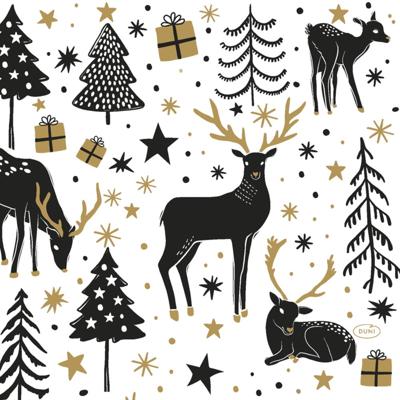 Duni servetten magic winter 33x33 cm Duni servetten magic winter 33x33 cm