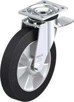 Blickle L-ALEV 250K-3-ST Zwenkwiel met rem Wieldiameter: 250 mm Draagvermogen (max.): 500 kg 1 stuk(s) - thumbnail