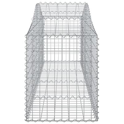 Schanskorf gewelfd 200x50x60/80 cm gegalvaniseerd ijzer Schanskorf gewelfd 200x50x60/80 cm gegalvaniseerd ijzer