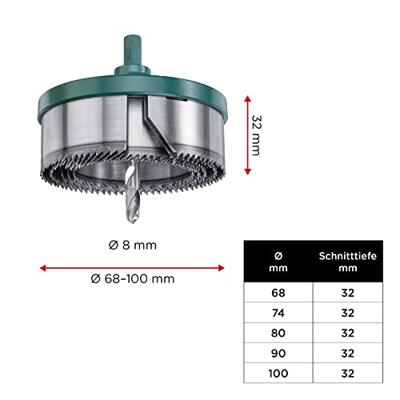kwb 499700 Gatenzaag 5-delig 68 mm, 74 mm, 80 mm, 90 mm, 100 mm 1 stuk(s)