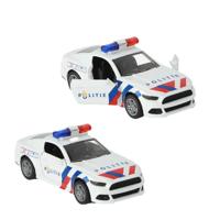 112 Pull-Back Politie Sportwagen 1:36 + Licht en Geluid - thumbnail