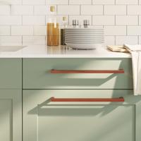 Handvatten 10 st 320 mm roestvrij staal bronskleurig - thumbnail