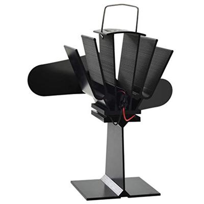 VidaXL Kachelventilator met 2 vinnen zwart