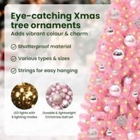 VidaXL Kerstboom met 150 led met standaard roze 120 cm pvc - thumbnail