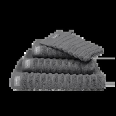 Vandyck Vandyck Home Towel Wave handdoek 60x110 Dark Grey