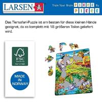 Selecta Larsen legpuzzel dieren - op safari, 18st. - thumbnail