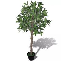 VidaXL Kunst laurierboom met pot 120 cm - thumbnail