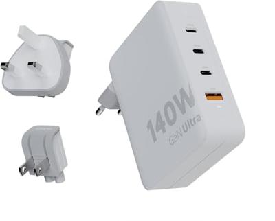 Xtorm GaN-Ultra Travel Charger 140W USB-C USB-A Oplader Wit Xtorm GaN-Ultra Travel Charger 140W USB-C USB-A Oplader Wit