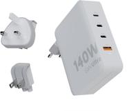 Xtorm GaN-Ultra Travel Charger 140W USB-C USB-A Oplader Wit - thumbnail