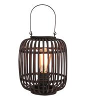 Freelight Tafellamp Treccia Rotan H 26 cm zwart - thumbnail