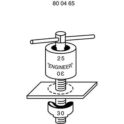 Stansset RUKO 109015 Voor platen tot 4 mm
