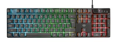 Trust GXT 835 Azor Gaming Toetsenbord Toetsenbord Zwart Trust GXT 835 Azor Gaming Toetsenbord Toetsenbord Zwart