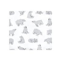 Hudson Baby Unisex Baby Cotton Flannel Receiving Blankets, Bear Poses, One Size - thumbnail