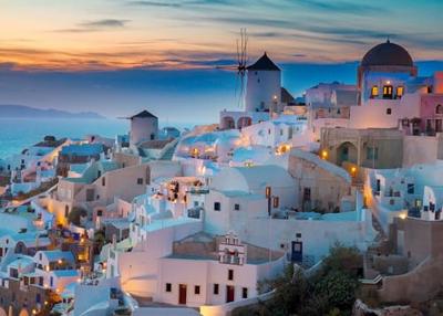 Ravensburger Legpuzzel avond in santorini, 1000st. - thumbnail