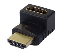 Enzo HDMI haakse adapter 90 graden gold 7580695 - thumbnail