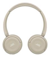 JVC draadloze hoofdtelefoon met 50 uur batterijduur, zachte oorkussens, opvouwbaar ontwerp, Bluetooth 5.3, multipoint-verbinding, EQ-app en ingebouwde microfoon – Mat Beige - HA-S59W-C - thumbnail