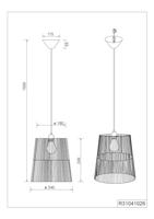 Trio HanglampHolm bruin - R31041026 - thumbnail