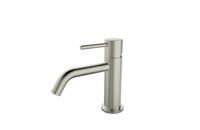 Wiesbaden Style wastafelmengkraan geborsteld staal - thumbnail