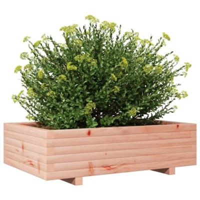 VidaXL Plantenbak 90x60x26,5 cm massief douglashout