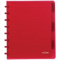 Atoma Trendy schrift, ft A5+, 120 bladzijden, geruit 5 mm, met 6 tabbladen, in geassorteerde kleuren - thumbnail