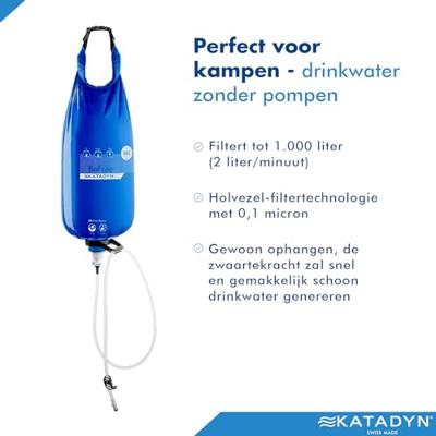 Katadyn Befree Gravity 10,0L Waterfilter Blauw 10,0L