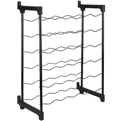 Tomado-Metaltex chianti wijnrek voor 30 flessen 68x50x26 cm zwart