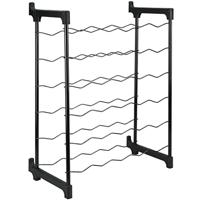 Tomado-Metaltex chianti wijnrek voor 30 flessen 68x50x26 cm zwart - thumbnail
