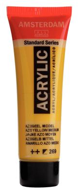Royal Talens Amsterdam Standard Series Acrylverf Tube 20 ml - Azogeel Middel 269