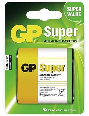 GP Super Alkaline 4,5V plat 3LR12 312A 3012430 GP Super Alkaline 4,5V plat 3LR12 312A 3012430