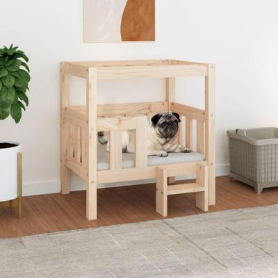 VidaXL Hondenmand 65,5x50,5x70 cm massief grenenhout VidaXL Hondenmand 65,5x50,5x70 cm massief grenenhout