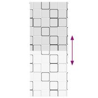 VidaXL Doucherolgordijn 110x240 cm stofbreedte 106 cm - thumbnail