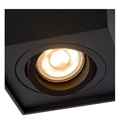 Lucide TUBE - Plafondspot - 1xGU10 - Zwart Lucide TUBE - Plafondspot - 1xGU10 - Zwart