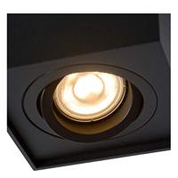 Lucide TUBE - Plafondspot - 1xGU10 - Zwart - thumbnail
