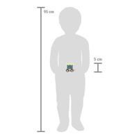 Small Foot - houten lettertrein polar - wagon blauw groen - thumbnail